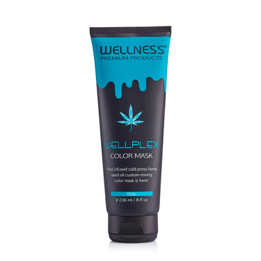 WELLPLEX COLOR MASK TEAL 8 Oz